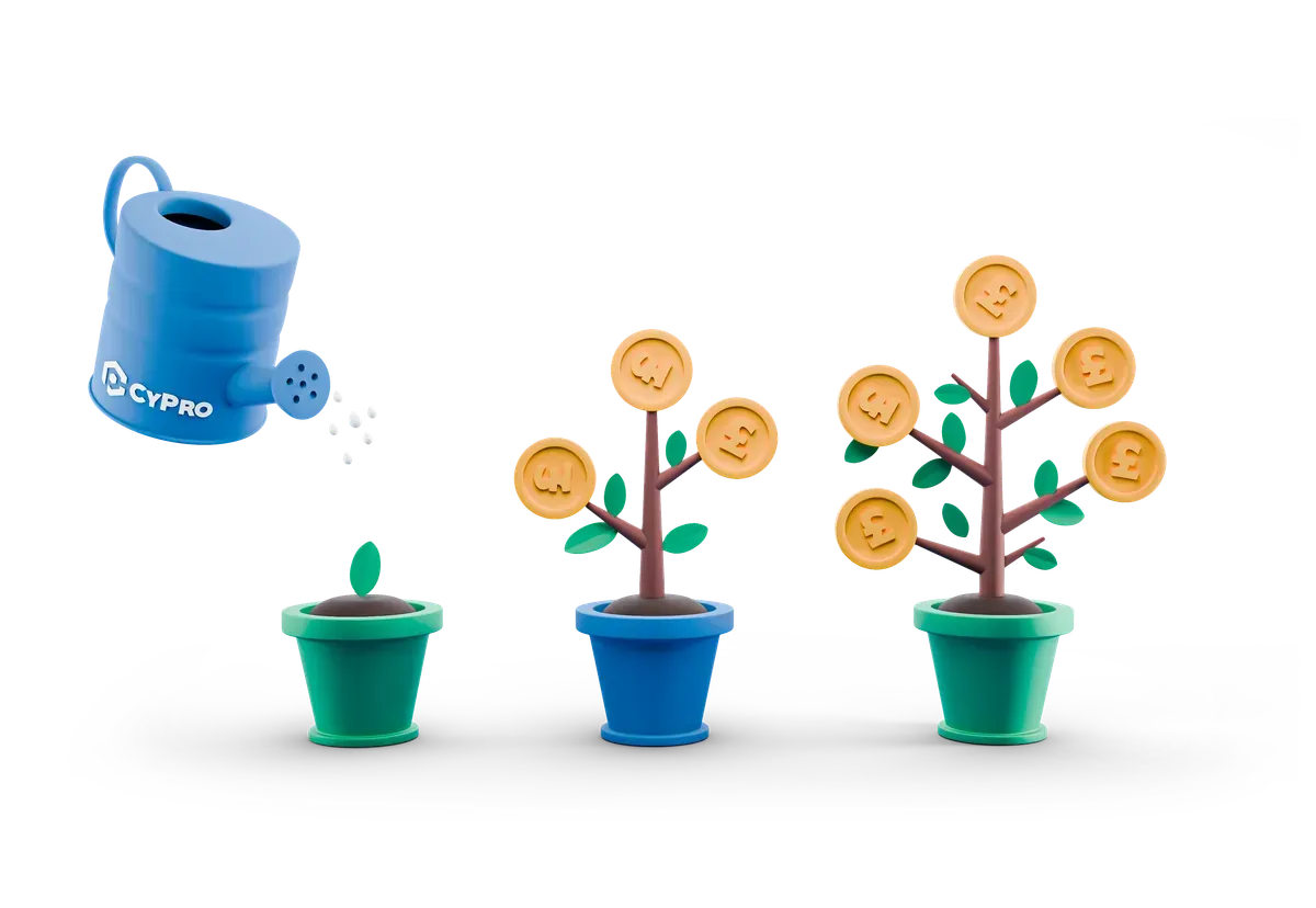 3D illustration of what happens after you get in touch